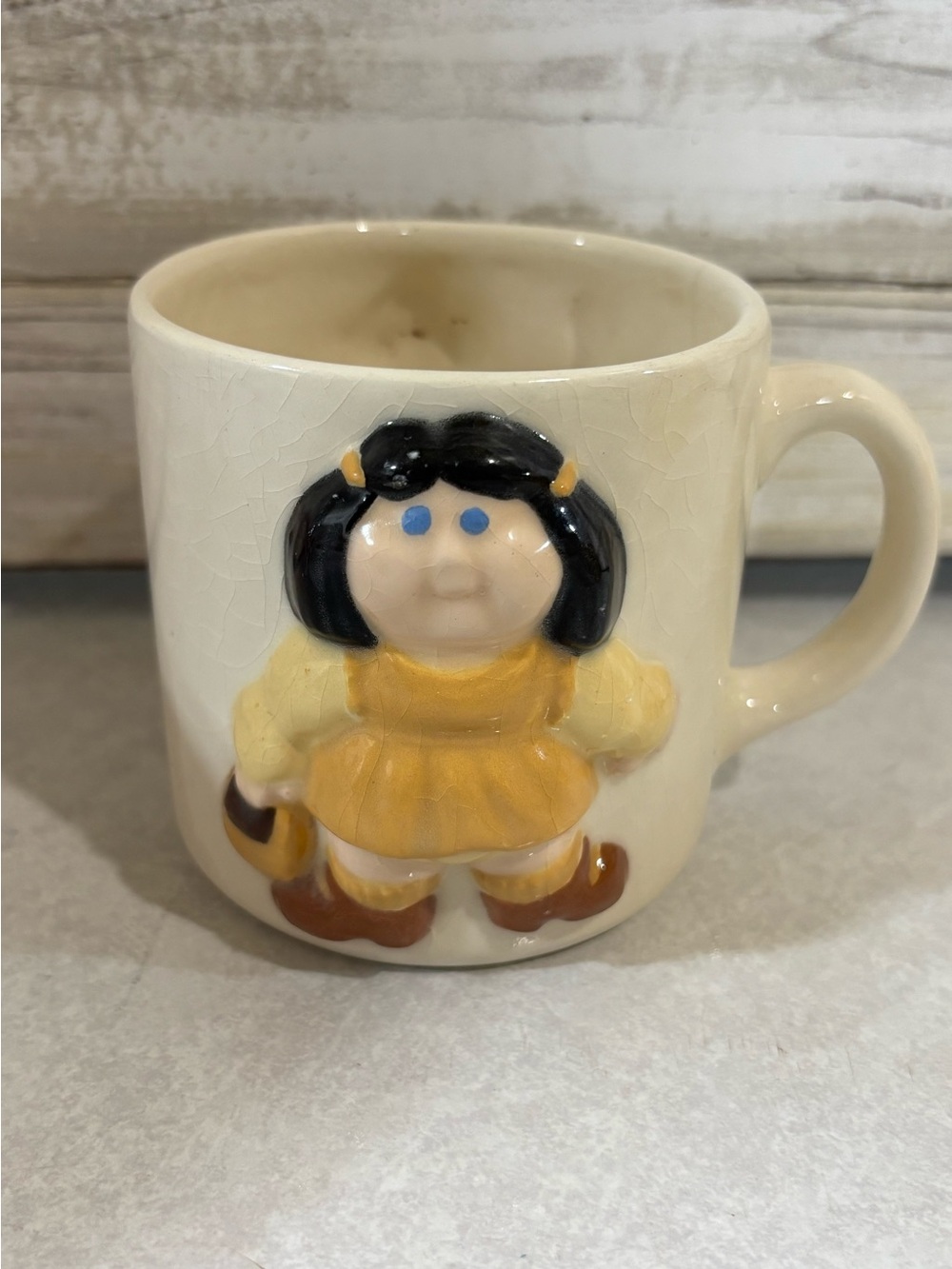Vintage ceramic Cabbage Patch Kids coffee cup